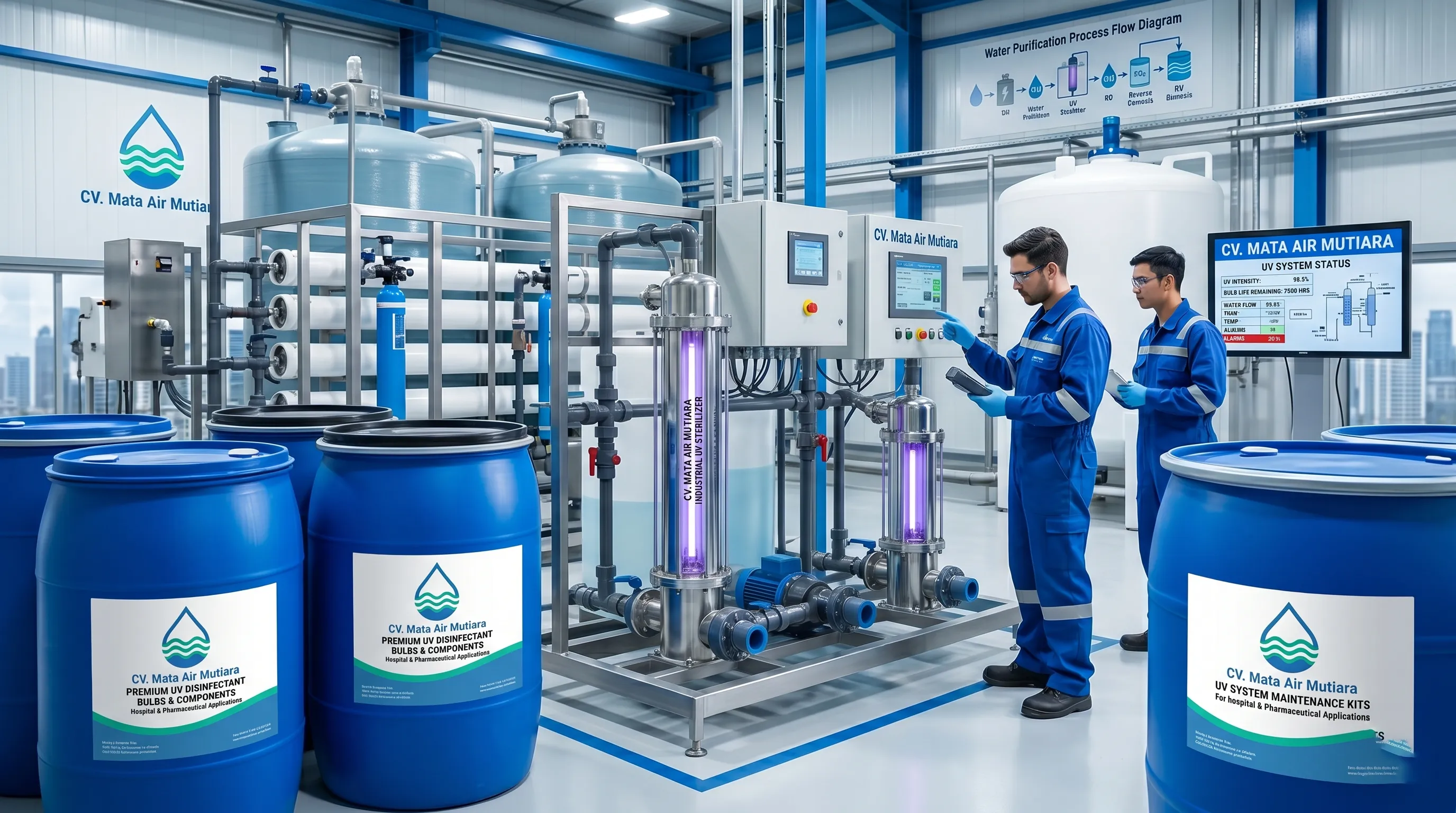 UV Disinfectant | UV Sterilizer untuk Disinfeksi Air dan Water Treatment | CV. Mata Air Mutiara